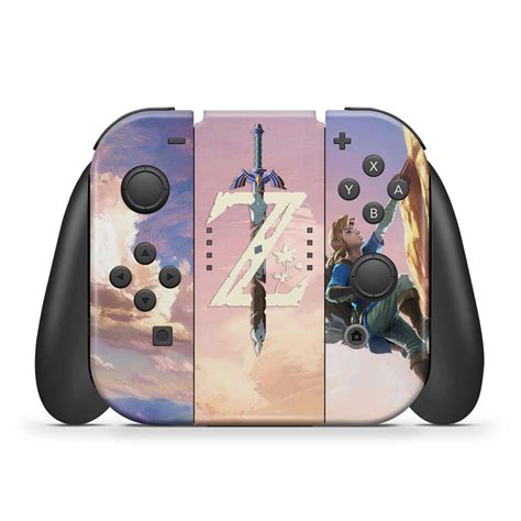 Kit Nintendo Switch Oled Skin E Capa Anti Poeira Zelda Breath Of The