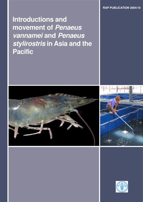 (PDF) Introductions and movement of Penaeus vannamei and Penaeus stylirostris in Asia and the ...