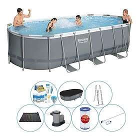 Bestway Power Steel Oval Pool Set X X Cm Au Meilleur Prix