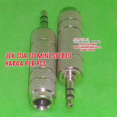 Jual JEK SAMBUNG JACK MINI MONO STEREO TO KE MIC TOA KECIL BESAR