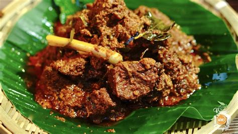 Beef Rendang - Rendang Daging - Cooked without oil