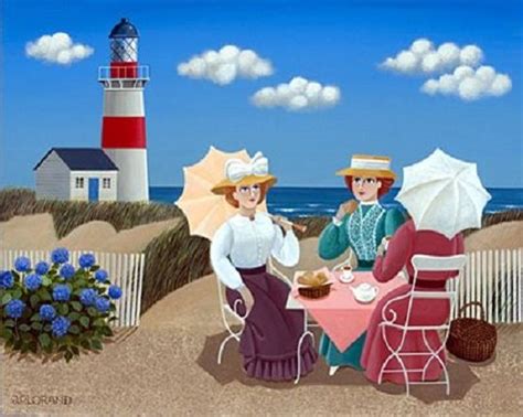 Solve Jean Pierre Larond Artwork Afternoon Tea By The Sea Jigsaw