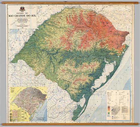 Mapa Hipsométrico do Estado... - Curiosidades Cartográficas