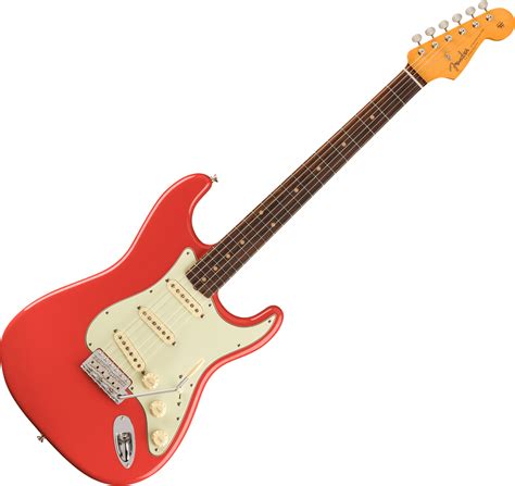 Fender American Vintage Ii 1961 Stratocaster Usa Rw Fiesta Red Solid Body Electric Guitar Pink