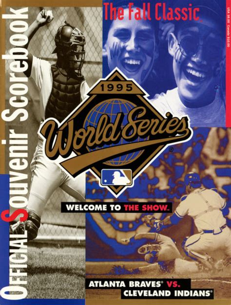 1995 World Series Program Cleveland Indians vs Atlanta Braves – Denver ...