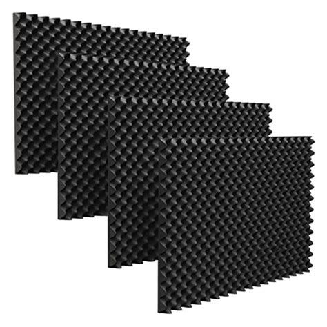 24 Pack Acoustic Foam Panels Fireproof Soundproofing Treatment Wall Panel,Noise Cancelling Foam ...