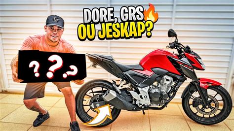 Novo Escapamento Da Cb F Twister Dore Grs Ou Jeskap Youtube