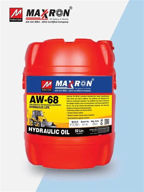 Heavy Vehicle Aw 68 Hydraulic Oil 50 LTR For Industrial At Rs 5999