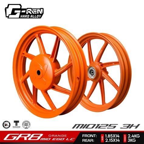 G REN Mags Gr8 For Mio M3 Mio I 125 Egolc 3 Holes 1 85x2 15 14 Shopee