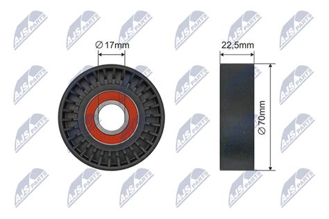 Tensioner Pulley V Ribbed Belt RNK ME 069 NTY 2662000670