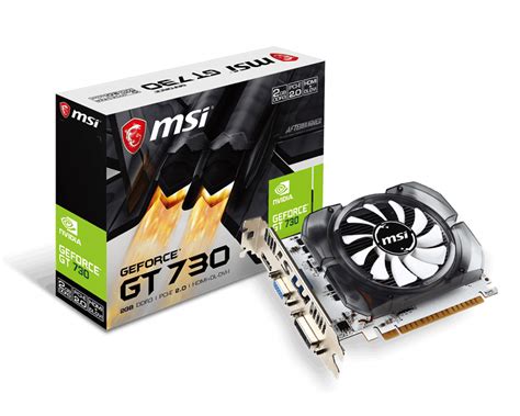 MSI NVIDIA GeForce GT 730 2GB Tarjeta De Video N730 2GD3V3