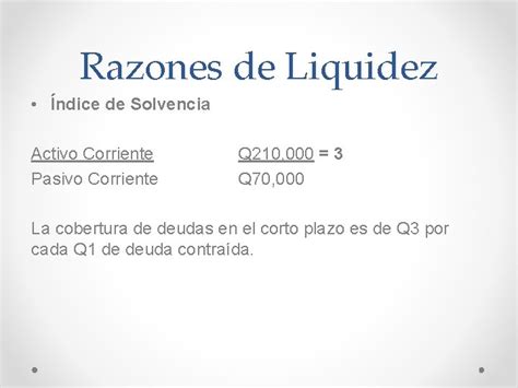 Anlisis De Razones Financieras Interpretacin De Herramientas Financieras