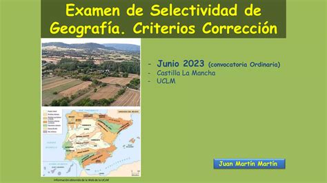 Soluciones Examen De Selectividad Geograf A Junio Convocatoria