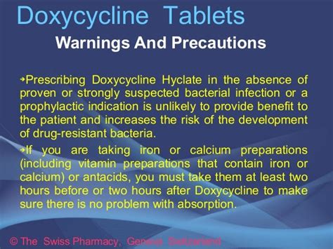 Doxycycline Tablets For Treatment Of Bacterial Infections And Sexuall