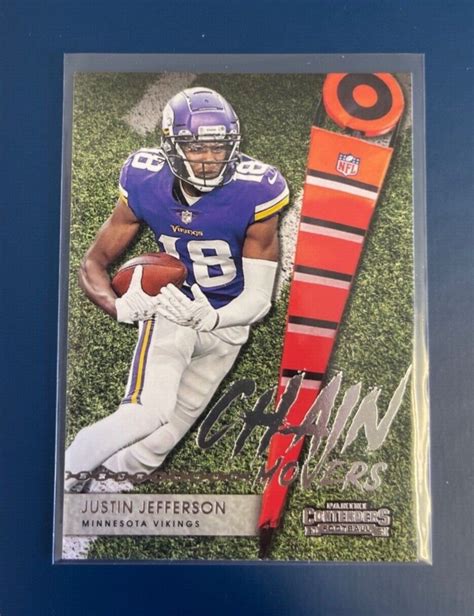 Panini Contenders Justin Jefferson Chain Movers Insert Minnesota