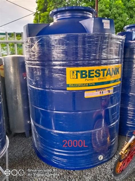 Bestank Polyethylene Water Tank 2000 Liters Furniture Home Living