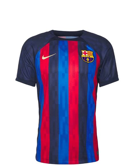 Camisa Nike Barcelona I 2022 23 Torcedor Masculina Azul Vermelho