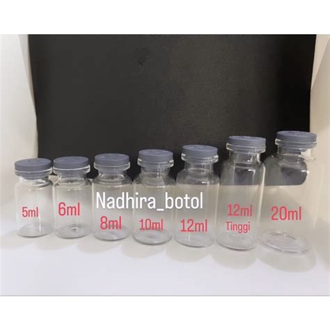 Jual Paket Isi Botol Vial Botol Kaca Botol Pinicilin Botol