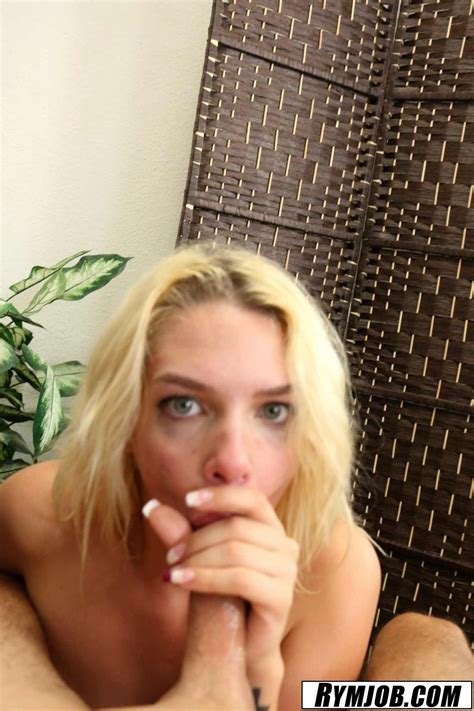 Filthy Blonde Babe Ally Brooks Blows A Big Dick For A Facial Reward