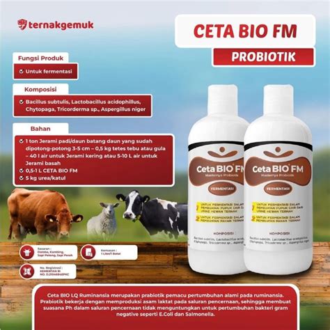 Jual Ternak Gemuk CTSI CETA BIO FM 1 L Probiotik Untuk Fermentasi