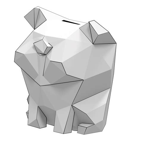 Waddles Pig As Piggy Bank D Papercraft Free Printable Papercraft