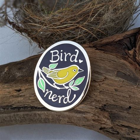 Enamel Pins By Crystal Driedger Bird Nerd” The Avant Garden Shop