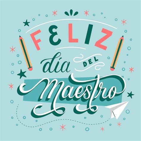 Premium Vector Hand Drawn Teachers Day Lettering In Spanish