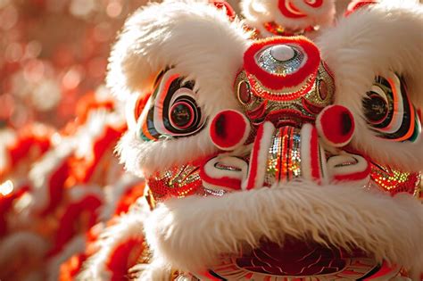 Premium Photo Spring Festival Lion Dance Festival Celebration