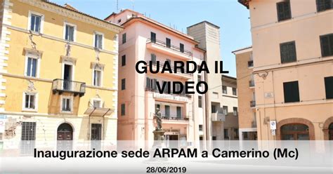 Arpam Torna A Camerino Inaugurata La Nuova Sede Messa A Disposizione