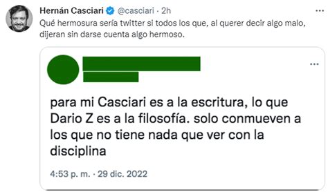 Hern N Casciari Se Convirti En Tendencia Por Una Cr Tica En Twitter