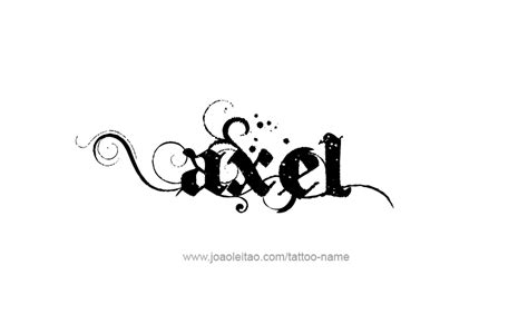 Axel Name Tattoo Designs