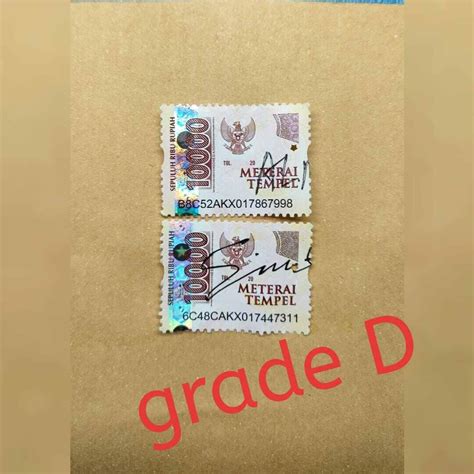 Materai Grade D Lazada Indonesia