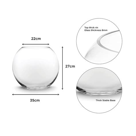 Clear Glass Bubble Planter Terrarium Fish Bowl Unique Fishtanks Australia