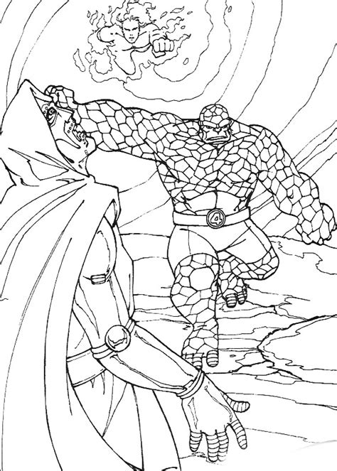 Drawing Fantastic Four 76374 Superheroes Printable Coloring Pages