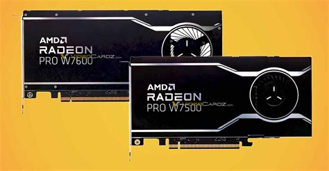 Amd Radeon Pro W7600 And W7500 Leak Reveals Pricing And Performance Of