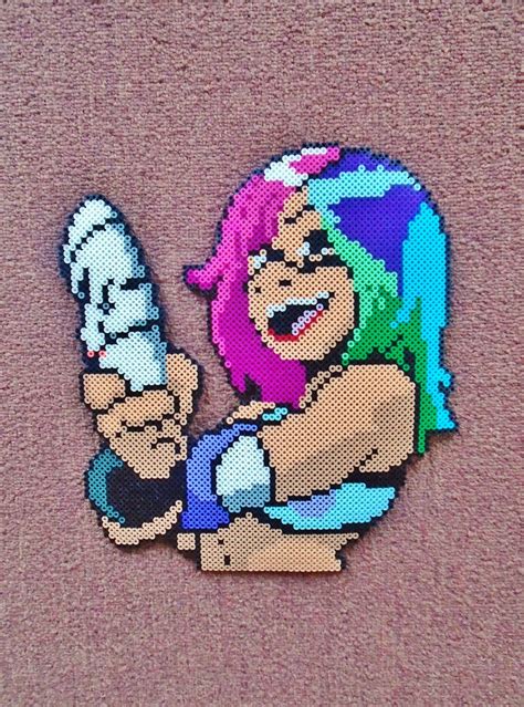 Naked Girl Perler Bead Telegraph