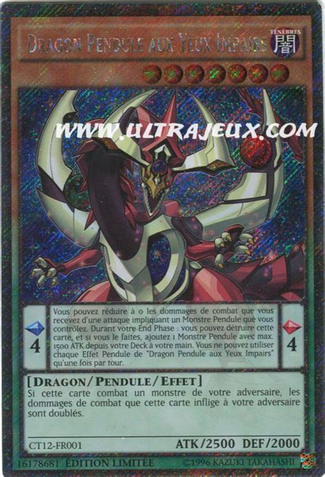 Dragon Pendule Aux Yeux Impairs Ct Fr Carte Yu Gi Oh Cartes