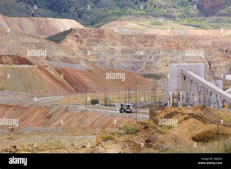 Butte Montana Usa The Berkeley Pit Mine At 5 610 Feet Elevation Stock