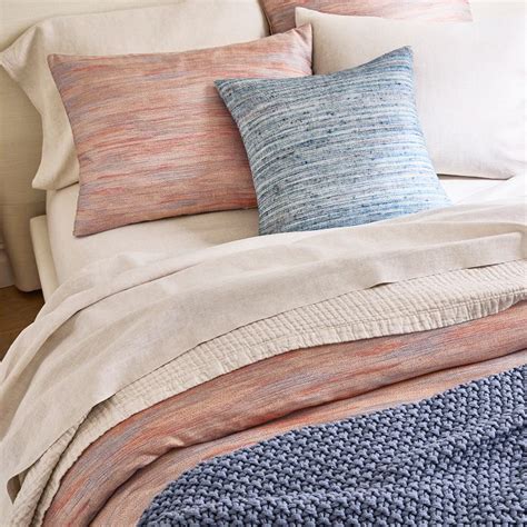 Silky Tencel™ Striated Duvet Cover And Shams West Elm