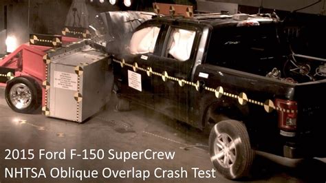 2015 2020 Ford F 150 Supercrew Nhtsa Oblique Overlap Crash Test Left