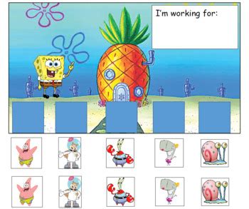 Spongebob And Friends Token Board By Kelsey Ramsey TPT