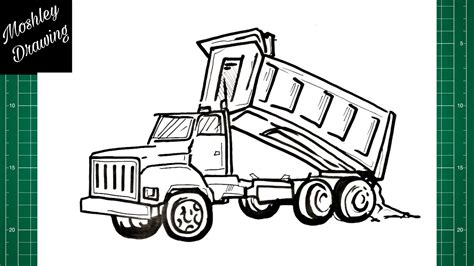 How To Draw A Dump Truck YouTube