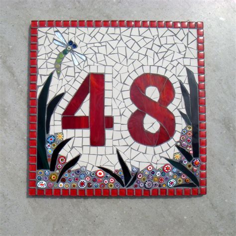 Mosaic Tile House Numbers Lita Casper