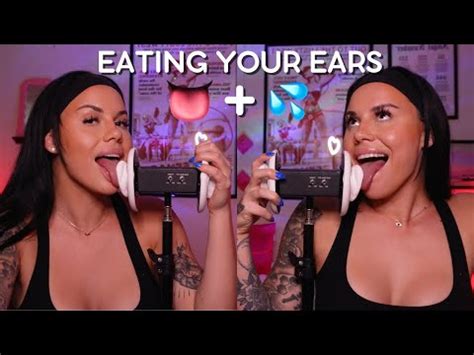 Ear Eating Sounds ASMR Soft Spoken Moaning INTENSE TINGLES