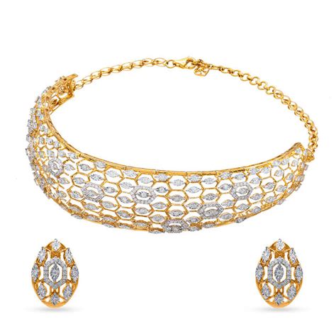 Buy Tanishq Gold Necklace Set At Best Price Tanishq Uae