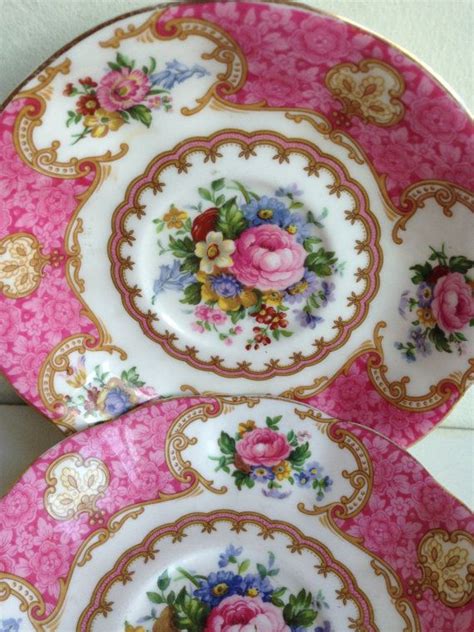 Two Royal Albert Lady Carlyle Saucers Bone China By LBVvintage Carlyle