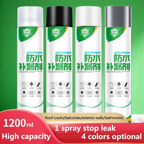 1200ml Leak Sealer Spray Roof Sealant Water Proof Spray Waterproof Spray Agent For House Roof