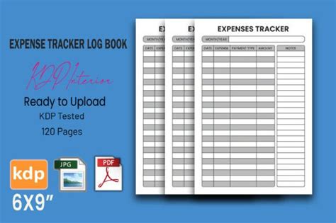 Expense Tracker KDP Interior Graphic By KDP Web Creative Fabrica
