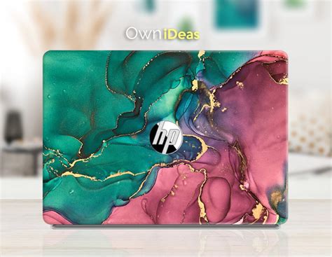 Hp Spectre X360 Skin Color Marble Texture Personalized T Etsy