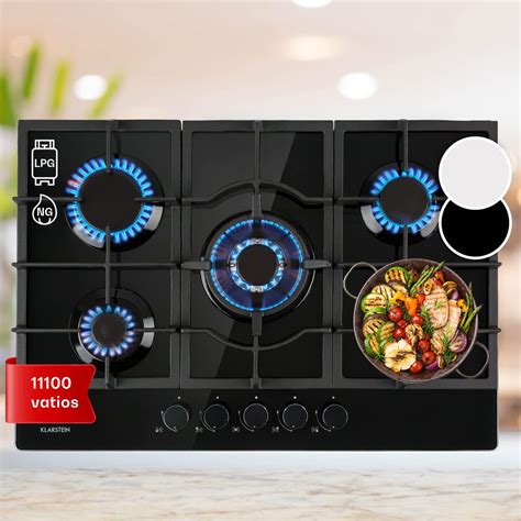 Klarstein Cocina De Gas Butano 5 Fuegos Potencia De 11100W Placa